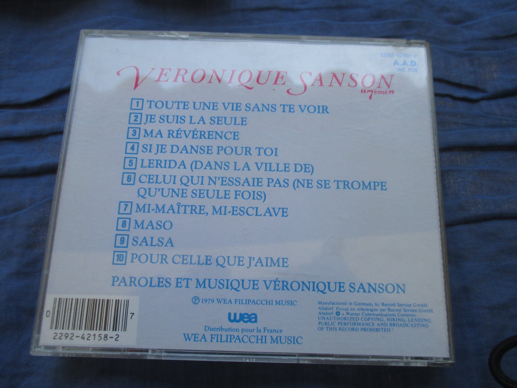 CDs: Véronique Sanson : 7 ème – Gebraucht aus Colombier NE von Nevenma 1