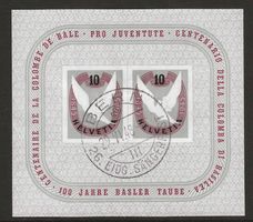1945 : Block W23 - Stempel vom Eidg. Sängerfest Bern