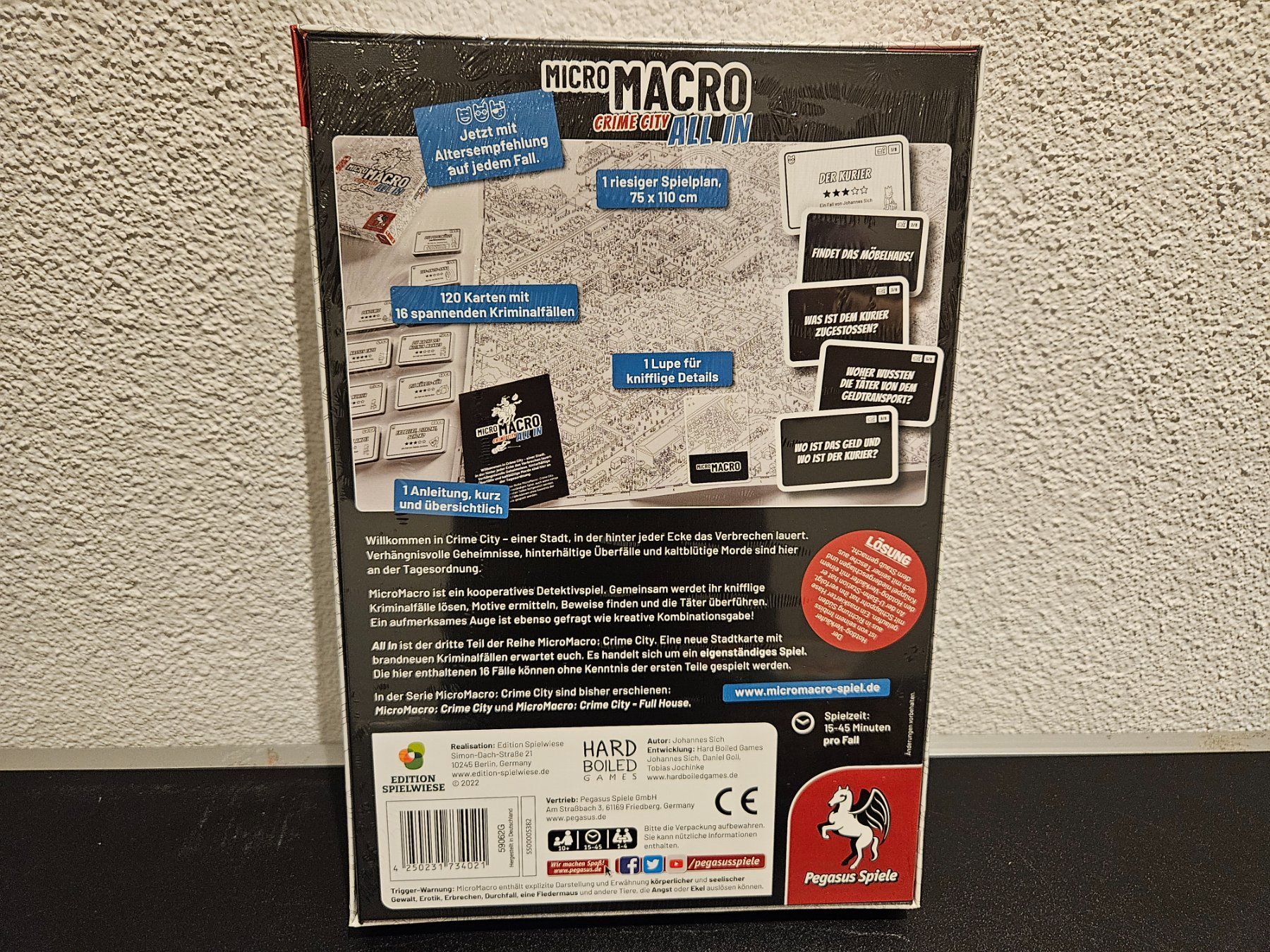 Giochi: Neu - Pegasus Spiele - Micro Macro Crime City – Nuovo e nell'imballaggio originale da Dagmersellen venduto da Jarsetz_Restposten 1