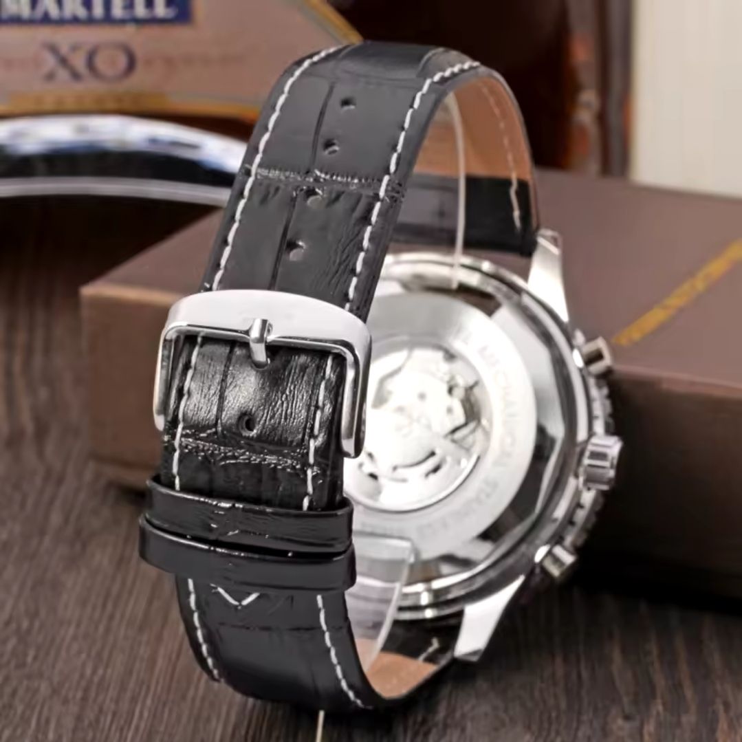 Uhren: JARAGAR Herrenuhr Automatic Chronograph Lederarmband – Neu und originalverpackt aus Münchenbuchsee von Salezm 1