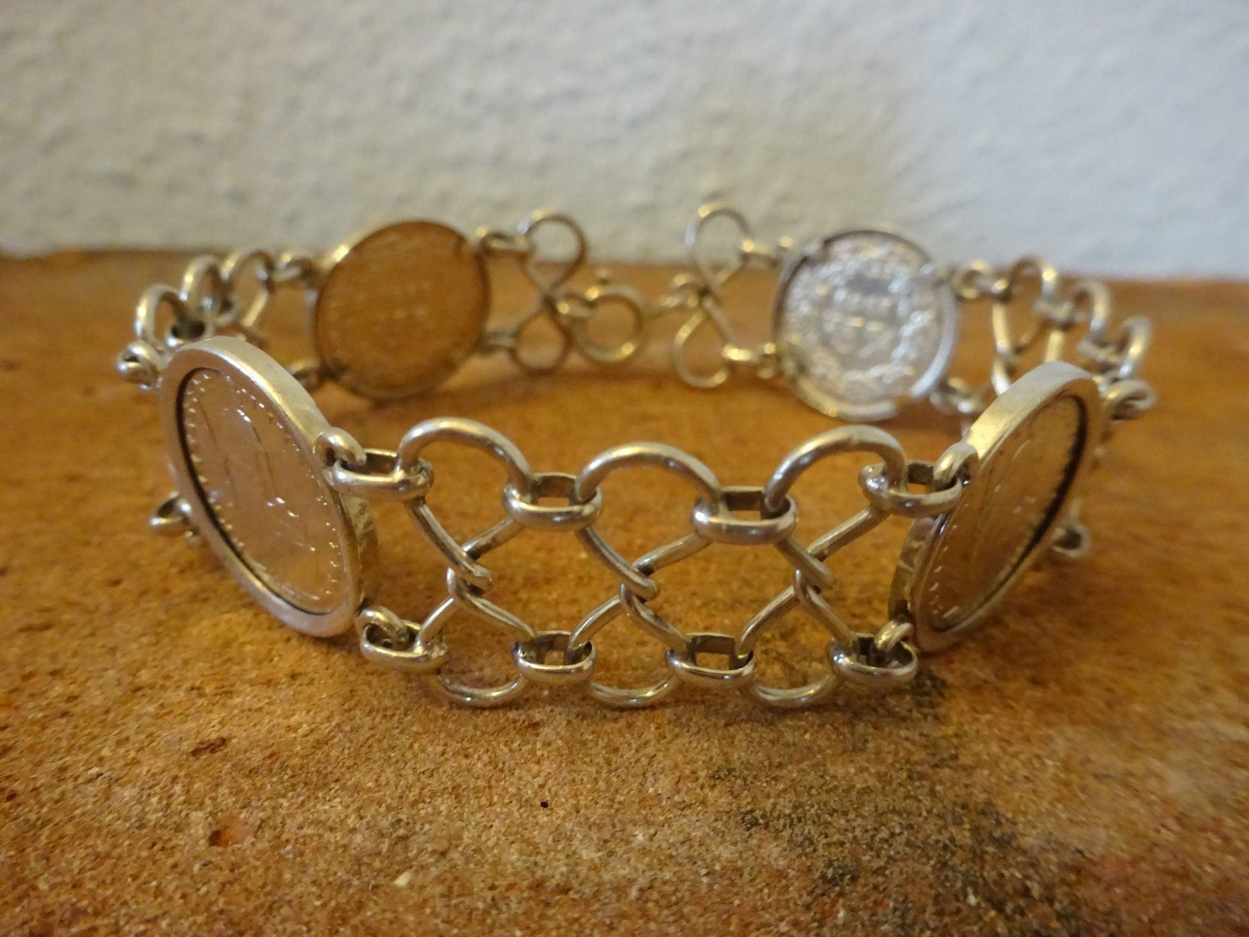 Armbänder & -reifen: Münzarmband 1950 / 800 Silber – Gebraucht aus Esslingen von FetteSchnecke 1
