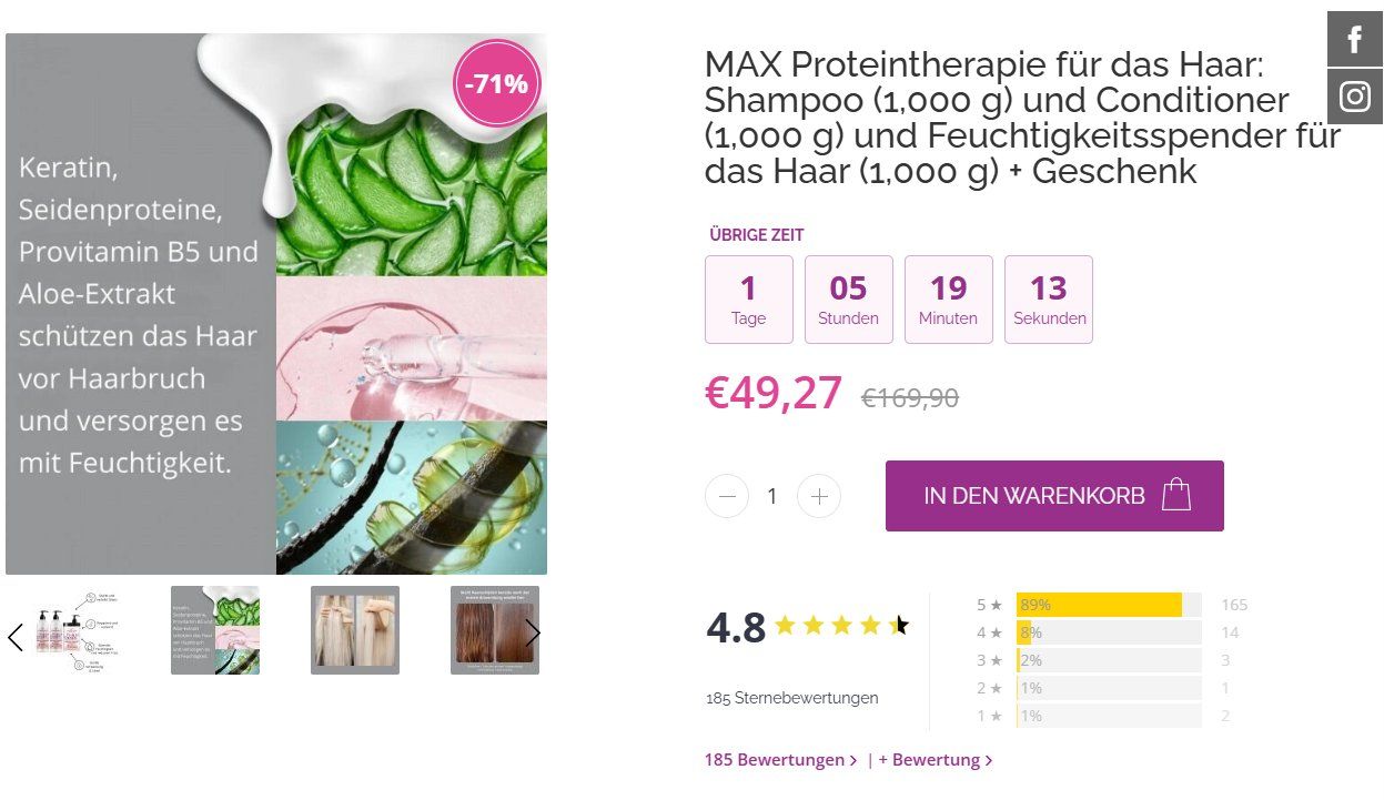 Haarpflegeprodukte: Haarpflege Set - Institut Yves Aurèle - Protein Therapy – Neu (gemäss Beschreibung) aus Thalwil von VitaMini 2