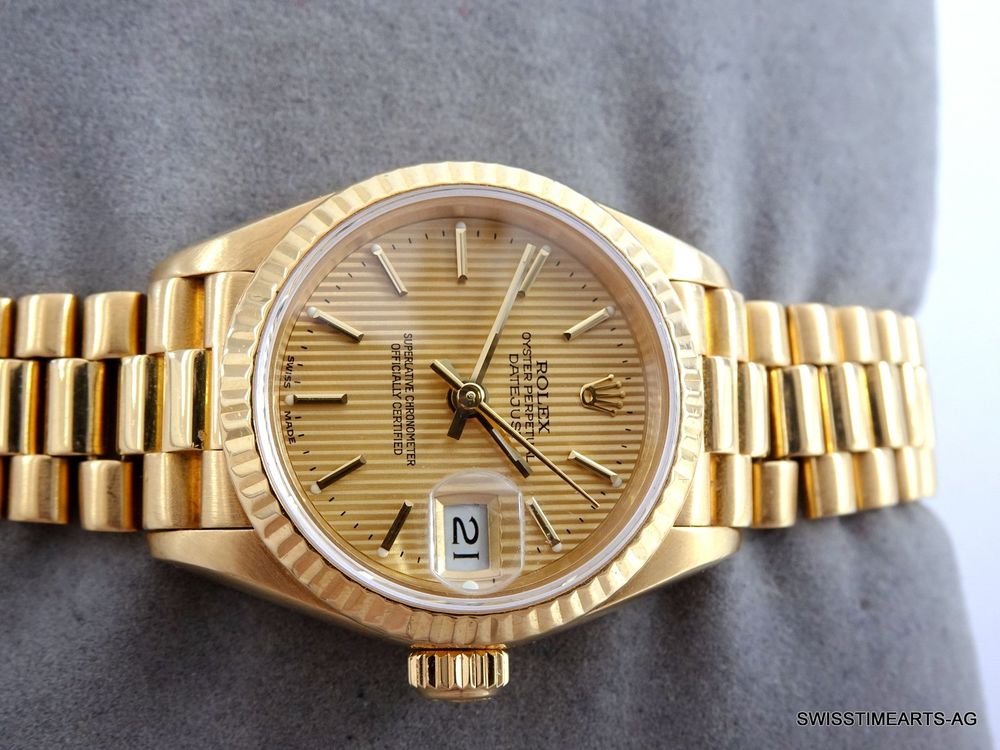 Rolex Orologi: ROLEX DATEJUST 18K AUTOMATIK 69178 TAPESTERY DIAL DAMENUHR – Usato da Zürich venduto da SWISSTIMEARTS-AG 3