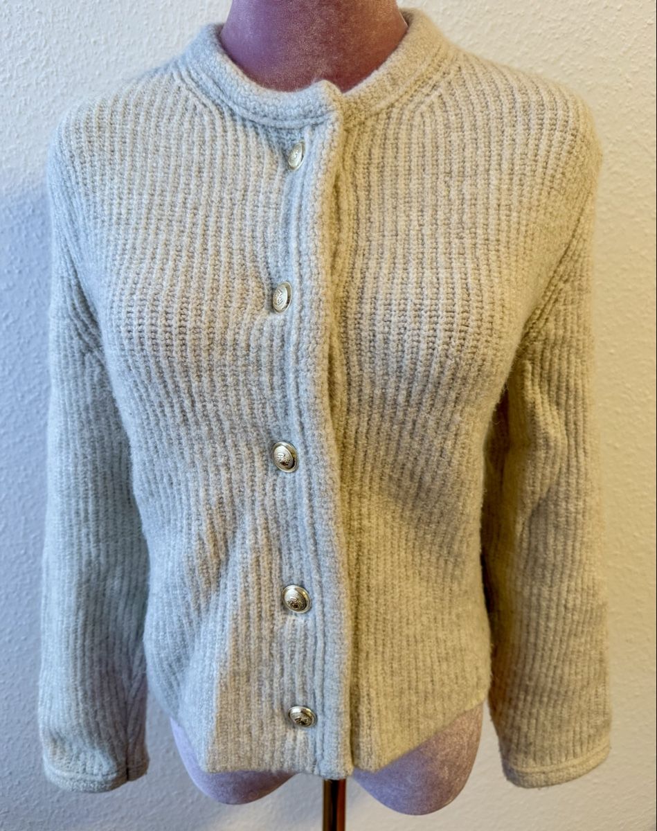 Massimo Dutti Jacken: Strickjacken Massimo Dutti weiss/hellblau – Gebraucht aus Allschwil von Artur15 1