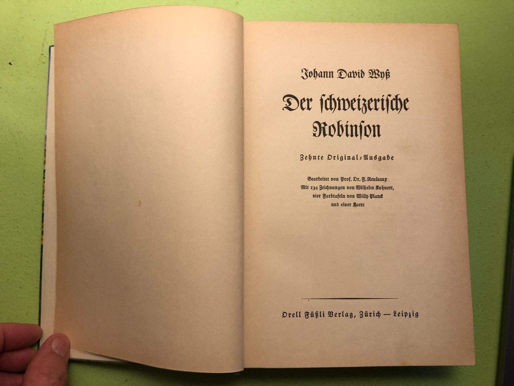 Bücher: Johann David Wyss: Der schweizerische Robinson – Neu (gemäss Beschreibung) aus Zürich von allp 1