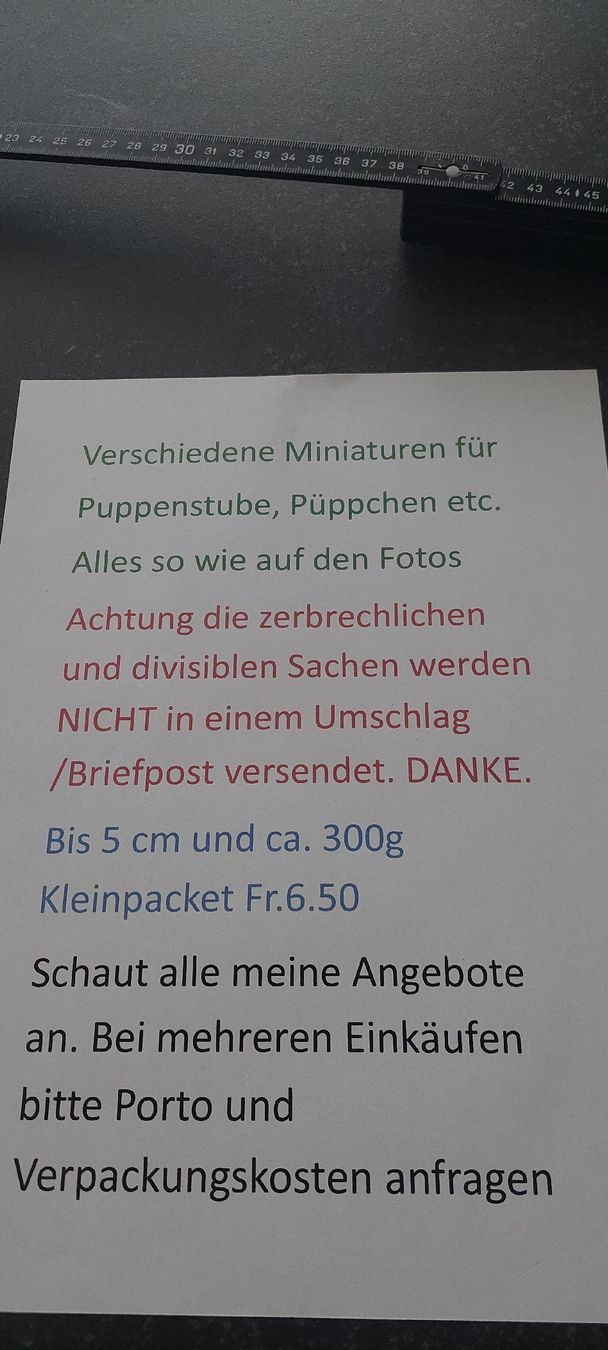Puppenhäuser & -möbel: Puppenstube  Deko  – Neu (gemäss Beschreibung) aus Muri AG von nindo1 1