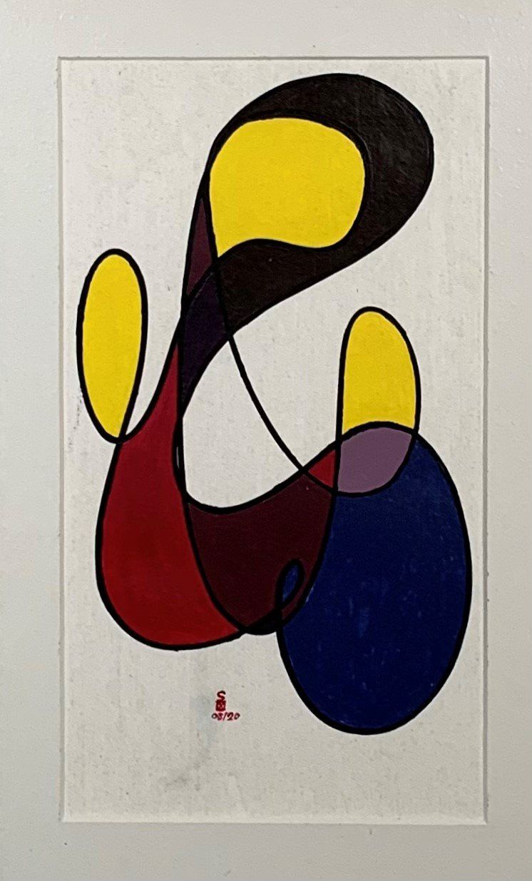 Gemälde: Original Schweizer Kunst: Dame allein im Saal – Gebraucht aus Basel von EsZed 1