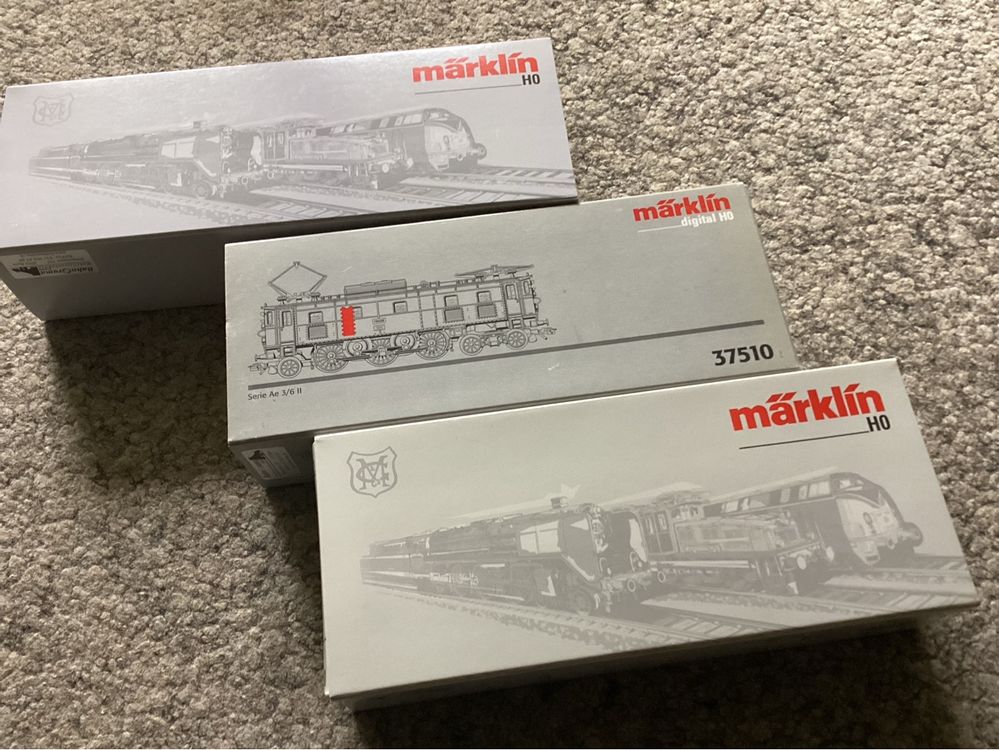 3 Märklin Loks HO neu und OVP: Re 421, Ae 3/6, Be 6/6 (Neu (gemäss ...
