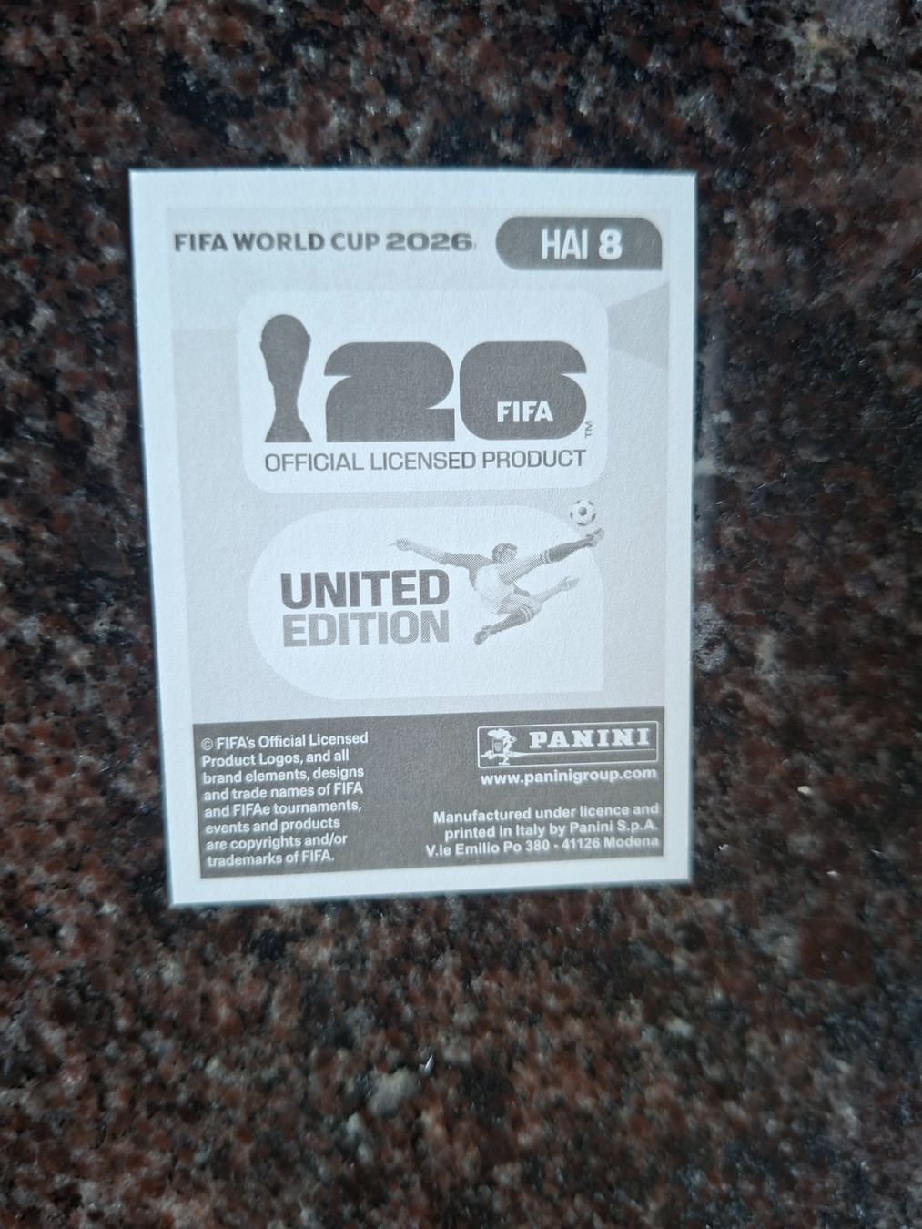 Panini Carte collezionabili: Panini Sticker FIFA 2026 - HAI 8 – Nuovo (secondo la descrizione) da Erlinsbach venduto da pfunky 1