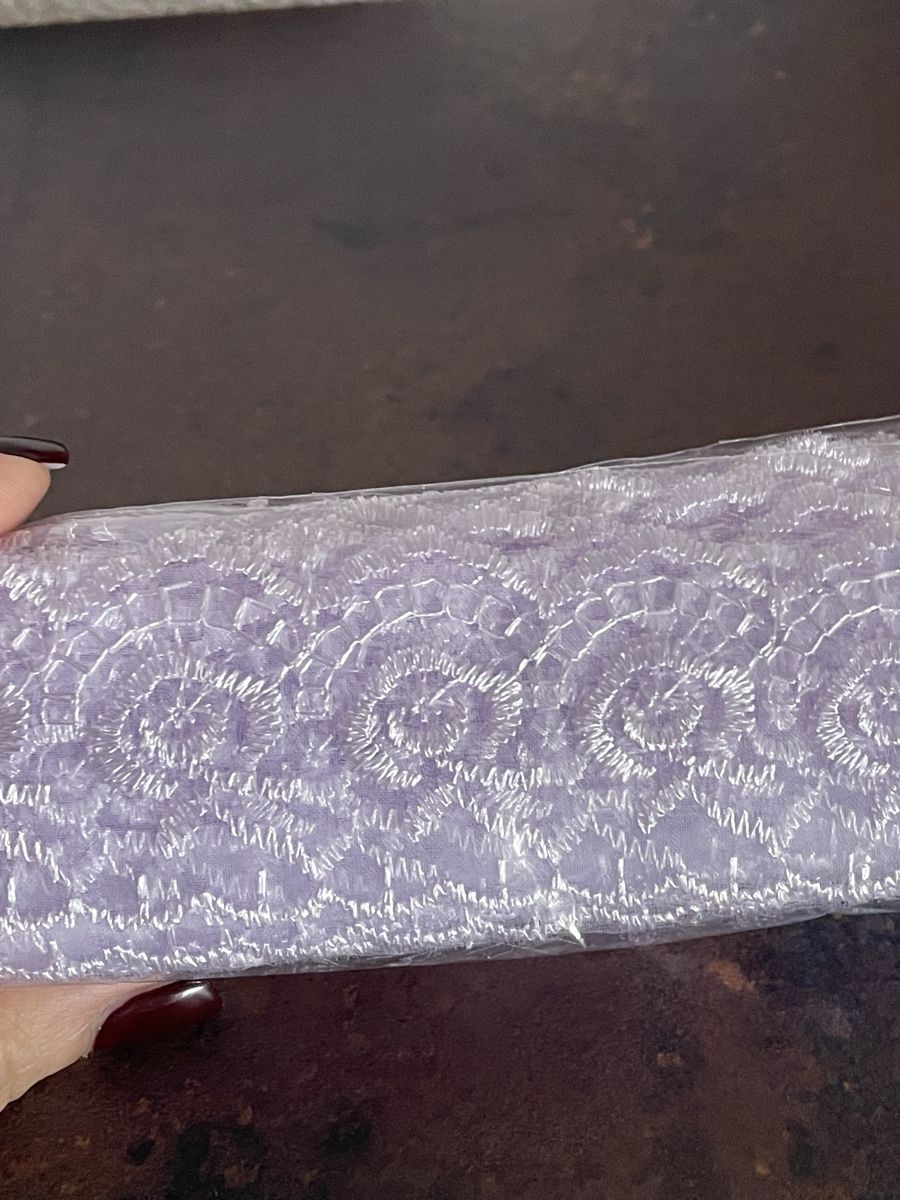 Stoffe: Spitzenband hellviolett 5 cm breit neu – Neu (gemäss Beschreibung) aus Fehraltorf von Nadja0205