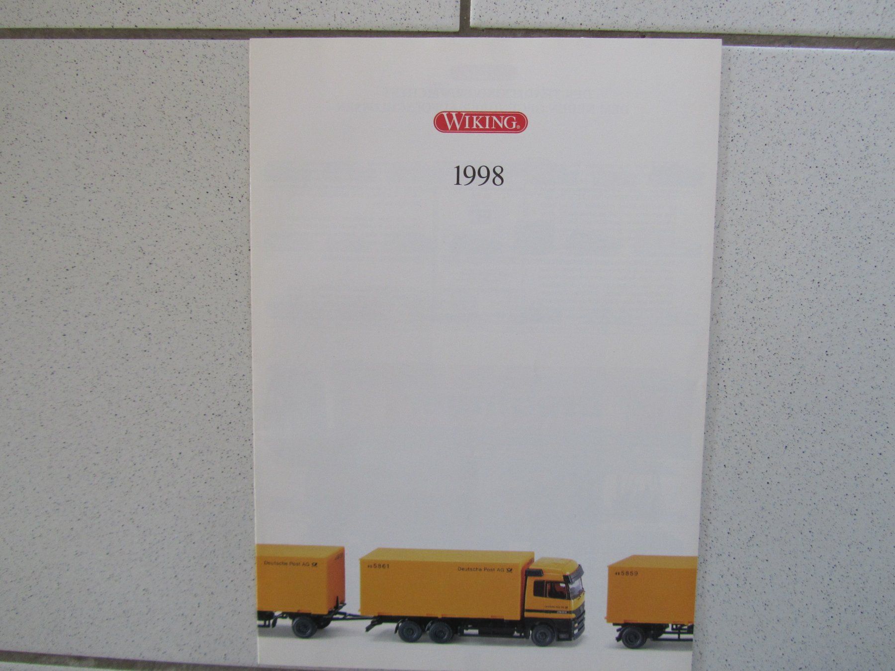 Wiking Modellautos: Wiking, Automodell Prospekt von 1998 – Gebraucht aus Weiningen ZH von dietsch57