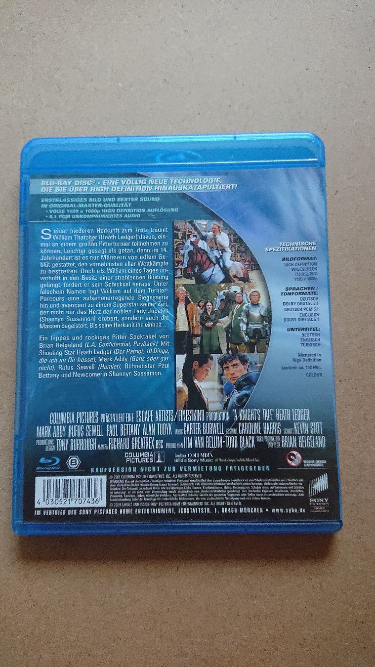 Tutti i DVDs: Ritter aus Leidenschaft Blu-ray  – Usato da Chur venduto da FreakofRarity 1