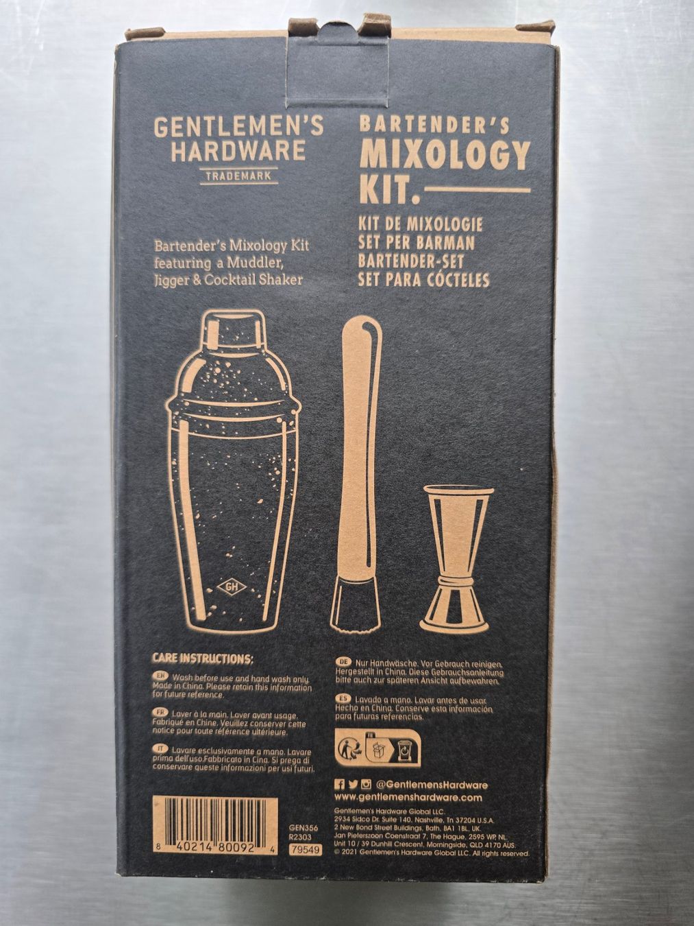 Altro in Stoviglie & Bicchieri: Gentlemen's Hardware Cocktail Set – Shaker, Jigger & Muddler – Usato da Binz venduto da Bullfrch27 3