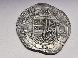 Phillip IV. Spanien (1621-1665) Patagon 1624 silber 27.9 Gr.