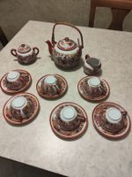 Japanisches Tee-Service, Vintage, Keramik, 15-teilig