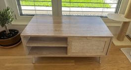Heller Holz Sofatisch 100 cm  1. Hand
