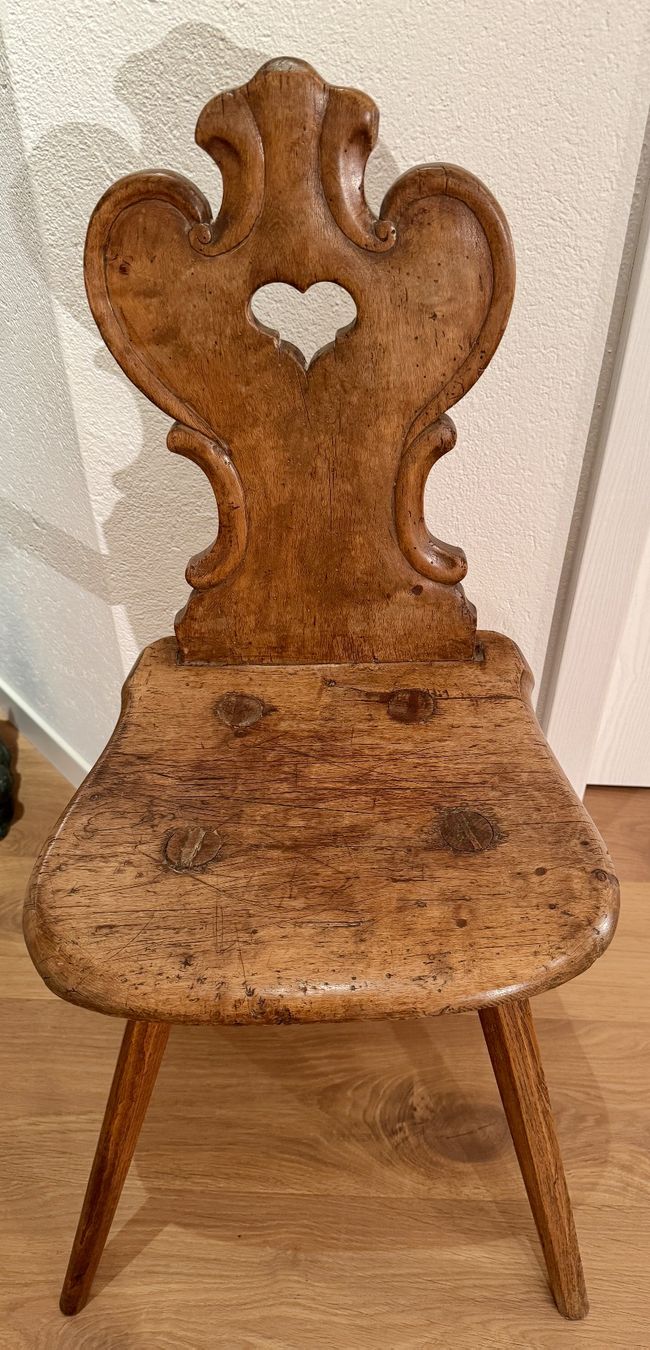Stühle: Alter / Antiker Stuhl Stabelle – Gebraucht aus Rothrist von Luckywinner 4