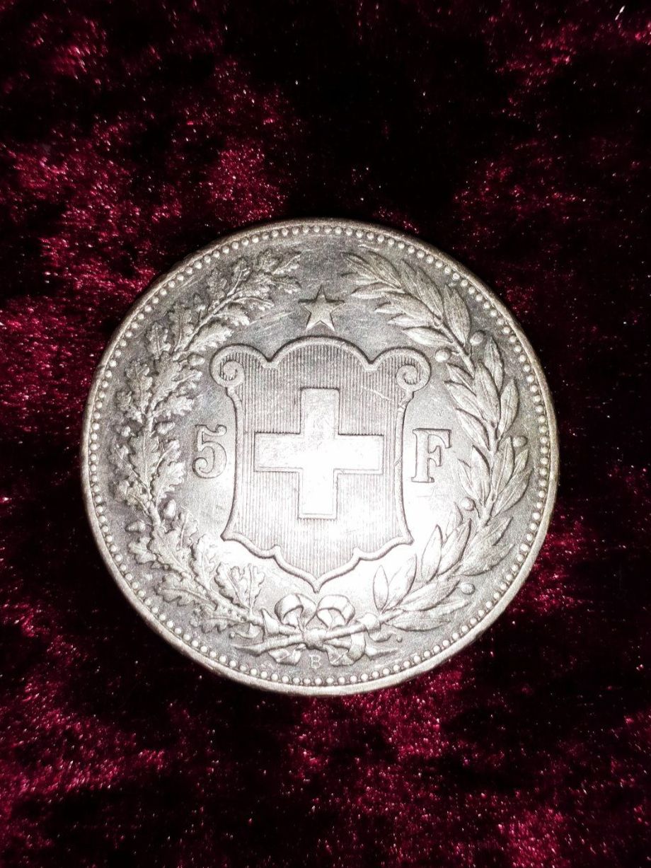 Toutes les monnaies: CH  5 FRANKEN/ FRANCS/ FRANCHI  1892 – D'occasion à Gordola par ale_5wbc 6