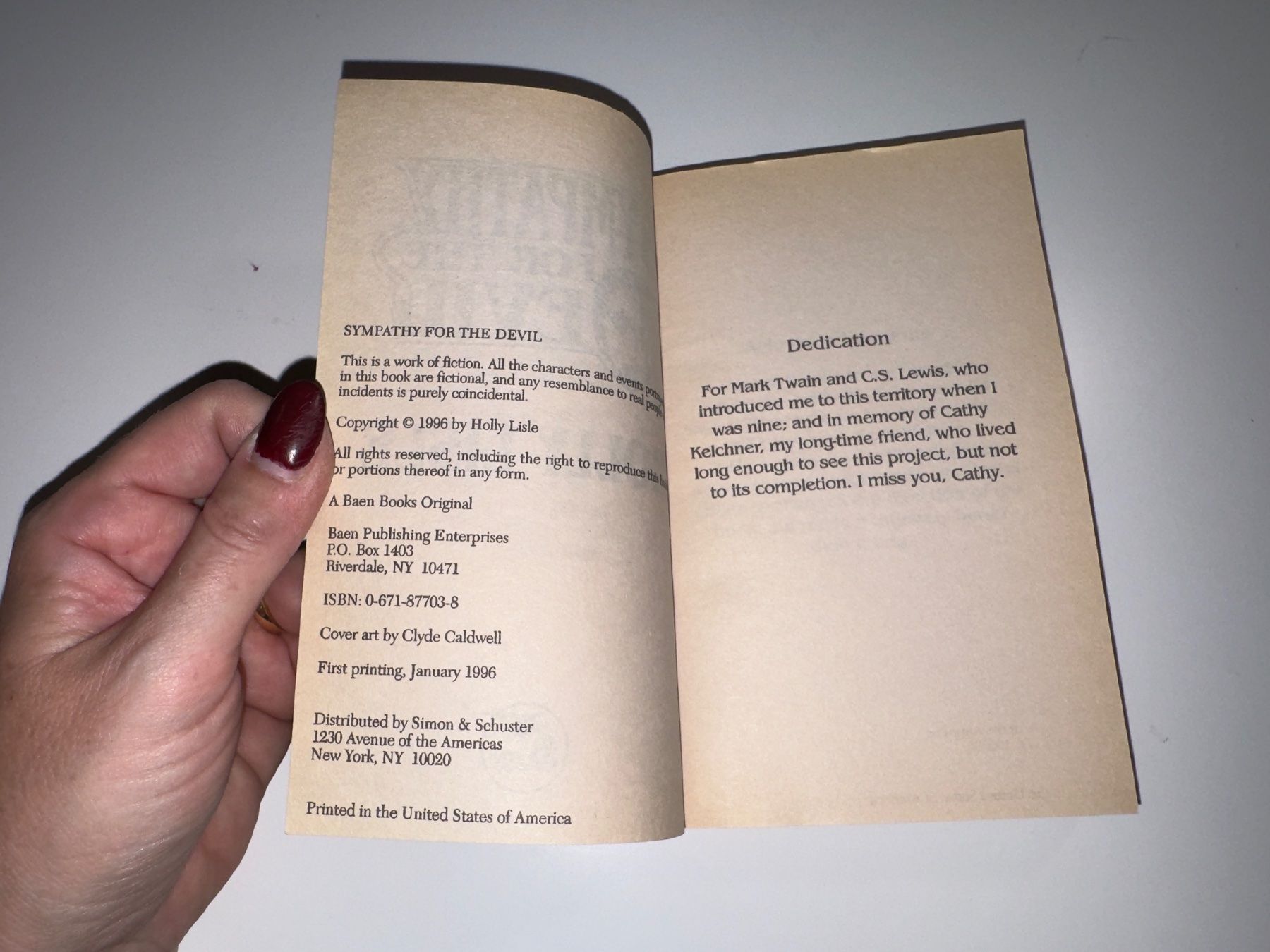 Libri: NOVEL: Holly Lisle, Sympathy for the devil – Usato da Grosswangen venduto da English_books 2