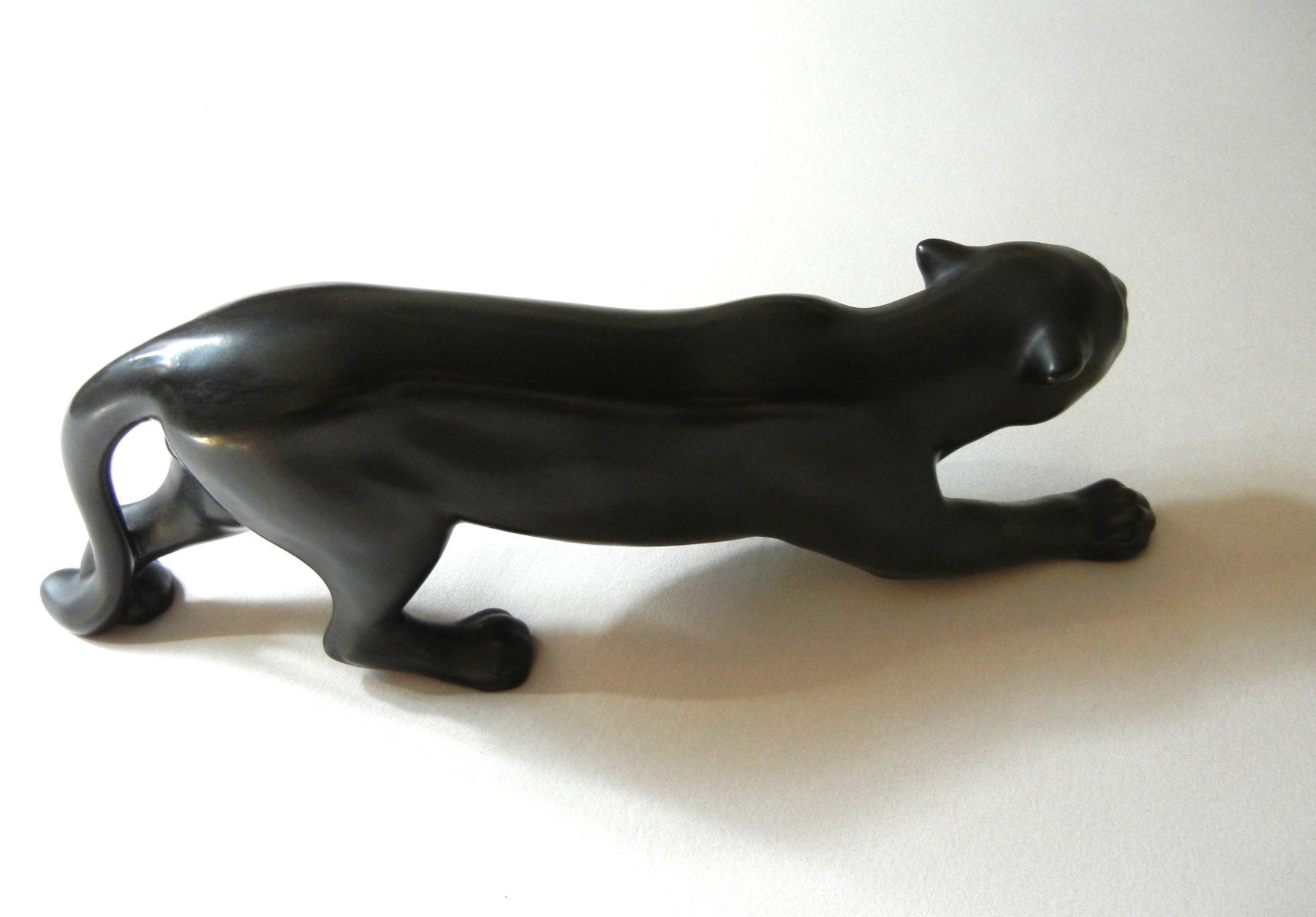 Sculture & Statue: SCHWARZER PANTHER KERAMIK – Usato da Bern venduto da Mekongbeach 1