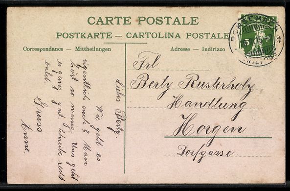 Cartoline postali: AK Rorschach, Panorama mit Blick auf den See – Usato da Berlin venduto da bartko-reher 1