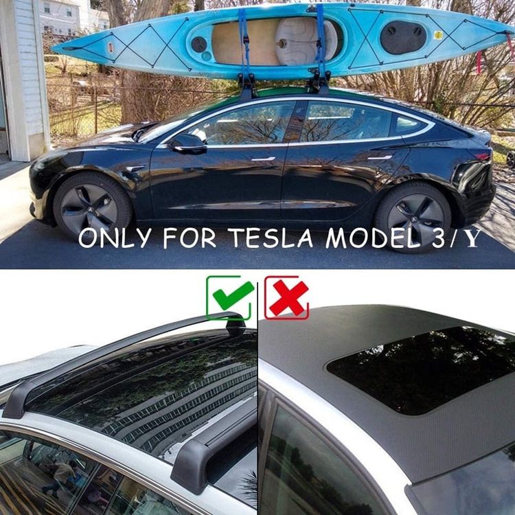Auto Dachträger für Tesla Model Y, Farbe schwarz