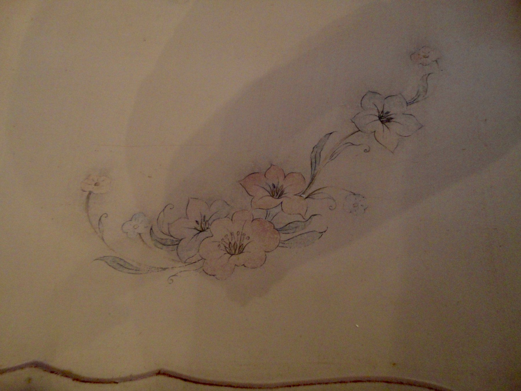 Tablet PC: Schönes Vintage Tablett Holztablett Blumenmuster – Usato da Wädenswil venduto da LIS11 2