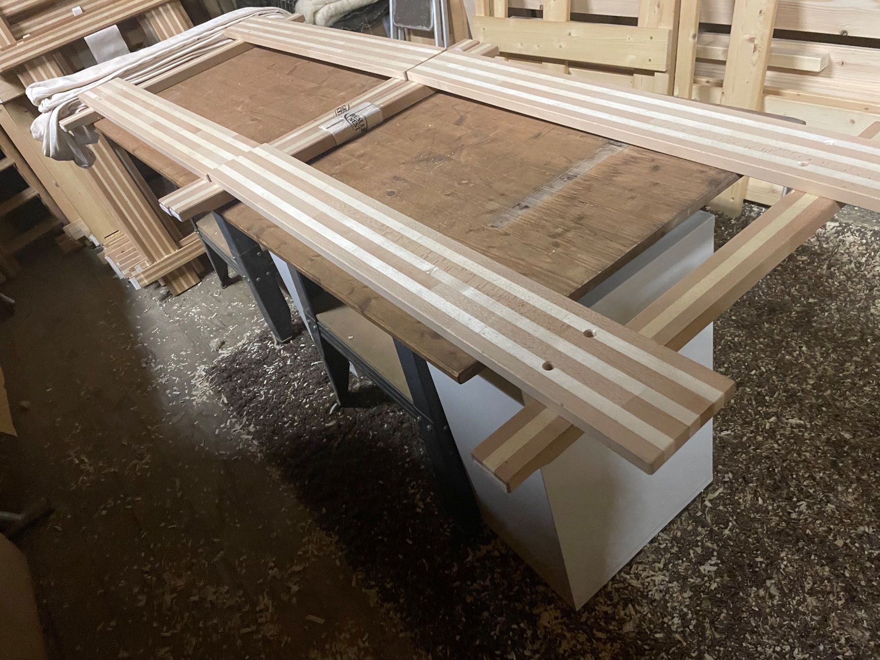 Hüsler Nest Reti a doghe: Hüsler Einlegerahmen starr -  2  teilig  - – Nuovo (secondo la descrizione) da Illnau venduto da HolzmanufakturIllnau 3