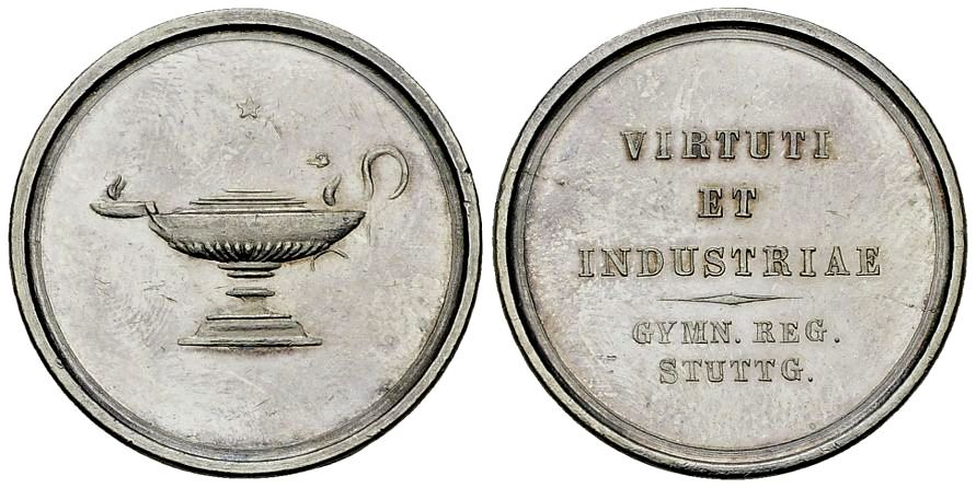Medaglie: Stuttgart Gymnasium Medaille – Usato da Meilen venduto da coins4sale