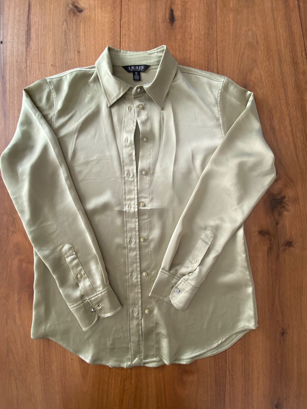 Ralph Lauren Camicette: Ralph Lauren Hemdbluse - light olive – Difettoso da Herrliberg venduto da little_useful_things