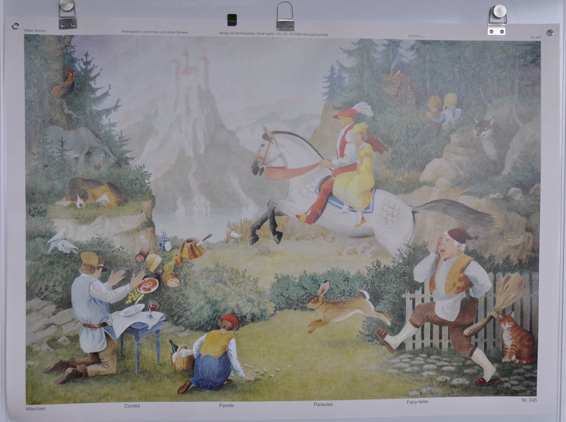 Poster & Bilder: Schulwandbild 245: Märchen von Walter Schmid 1995 – Gebraucht aus Härkingen von sammelbecken