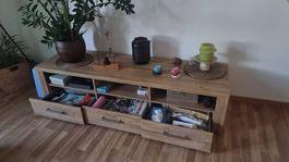 Beau Meuble TV Aspect Bois Clair - Comme Neuf !
