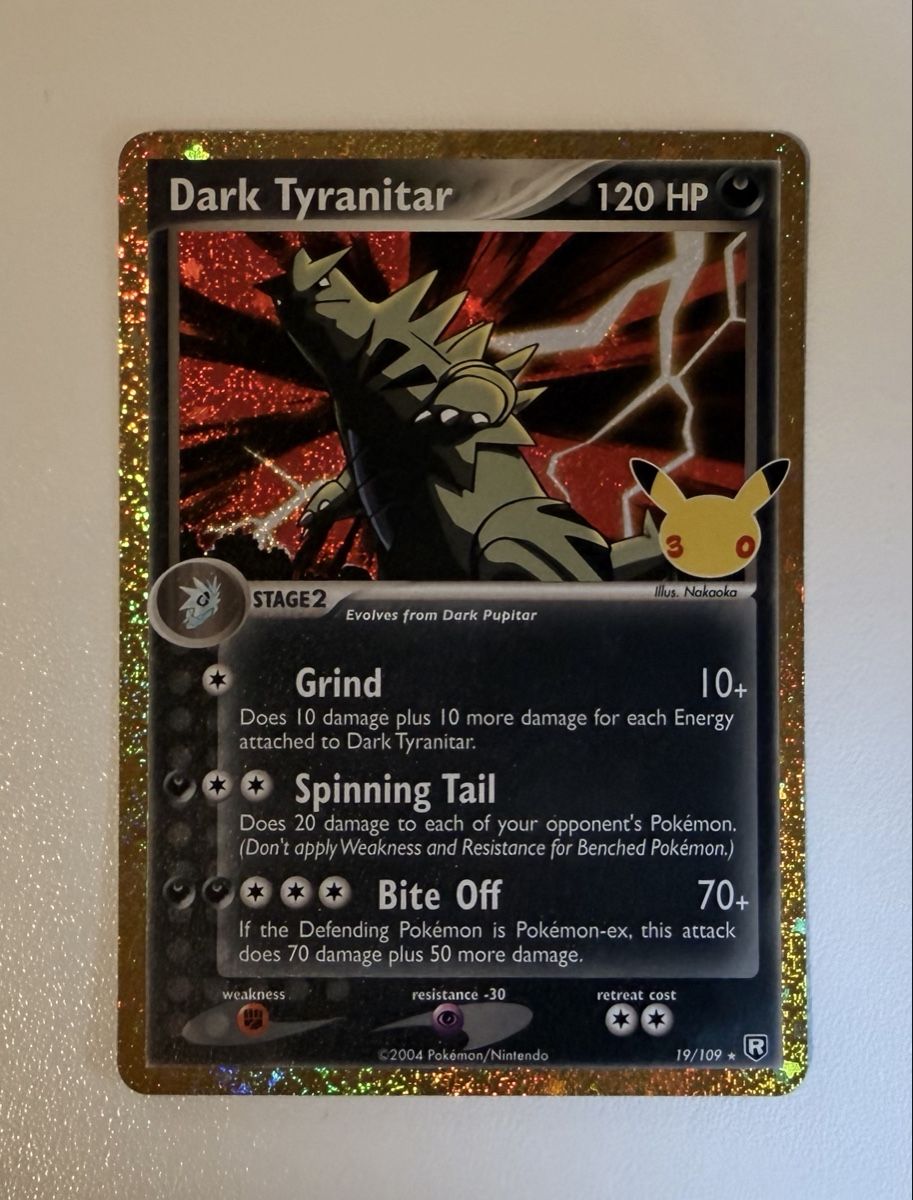 Pokémon Cartes à collectionner: Dark Tyranitar 30th Celebration – Neuf (Voir description) à Au SG par Bego1