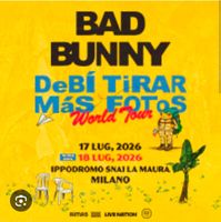 2XGold Circle tickets for Bad Bunny on July 17 Milano