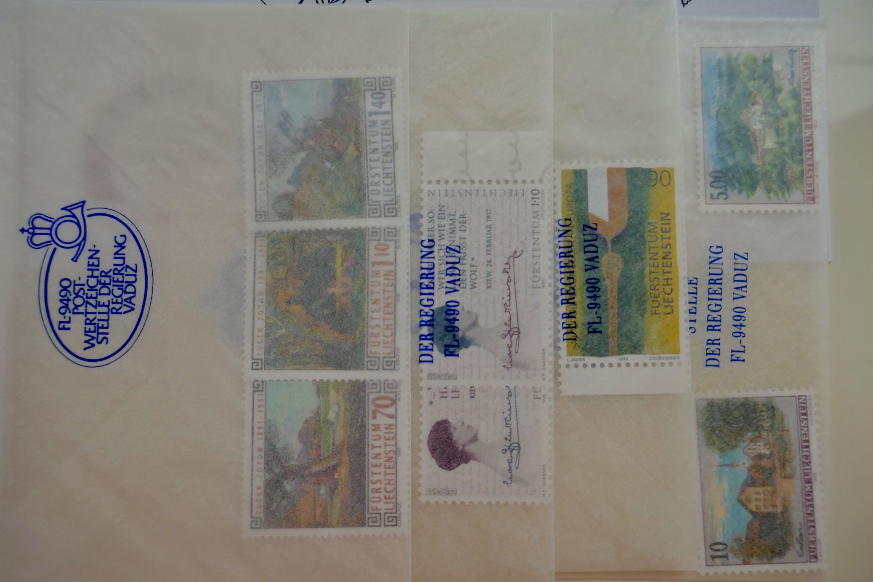 Tous les timbres: Liechtenstein Satzmarken 1996 postfrisch** und FDC 1996 – Neuf (Voir description) à Möhlin par PHILABARTIS 1