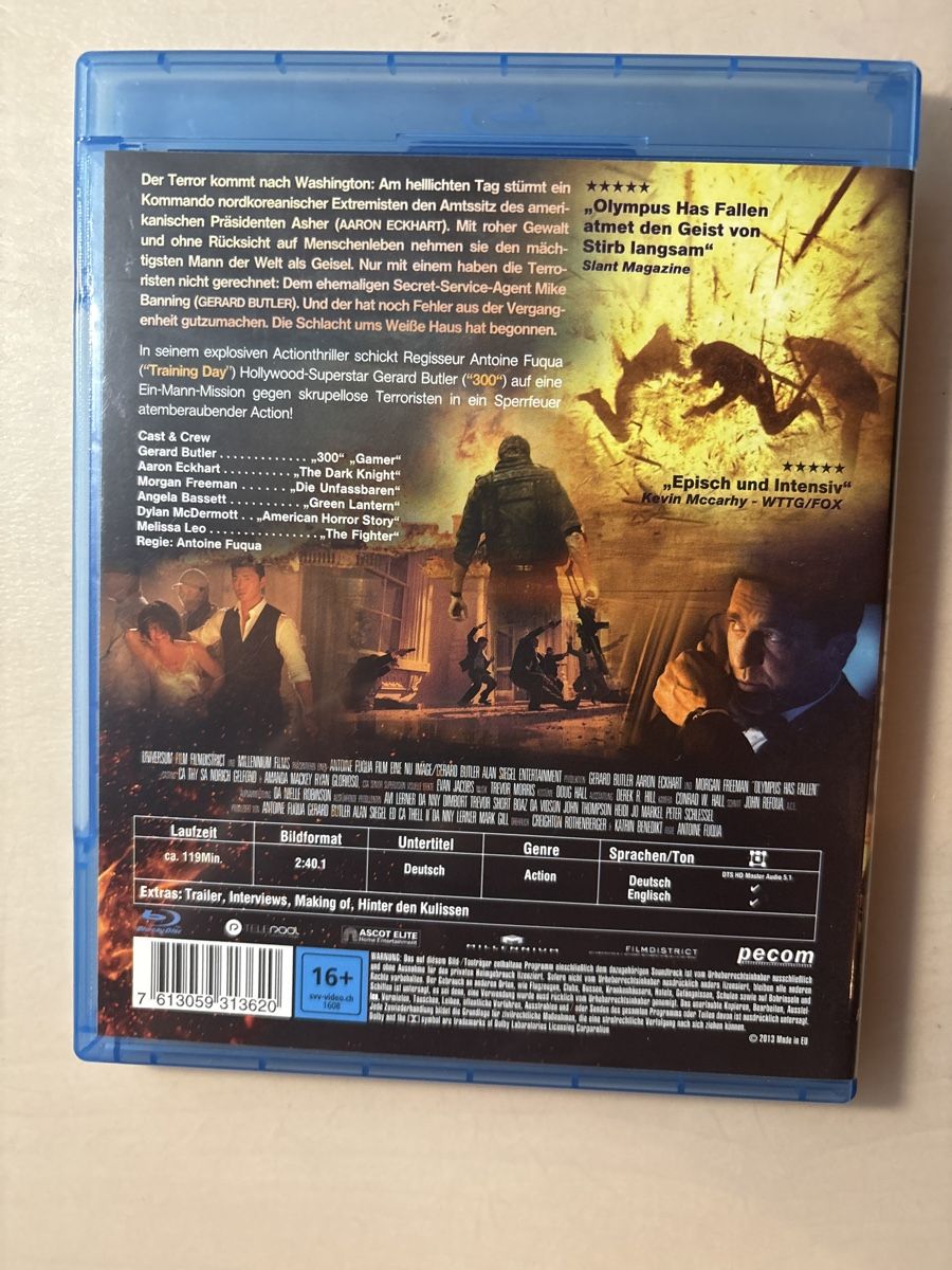 Tutti i DVDs: Olympus Has Fallen - Blu-ray- Top Zustand! – Usato da Ruswil venduto da Slivio_ 1