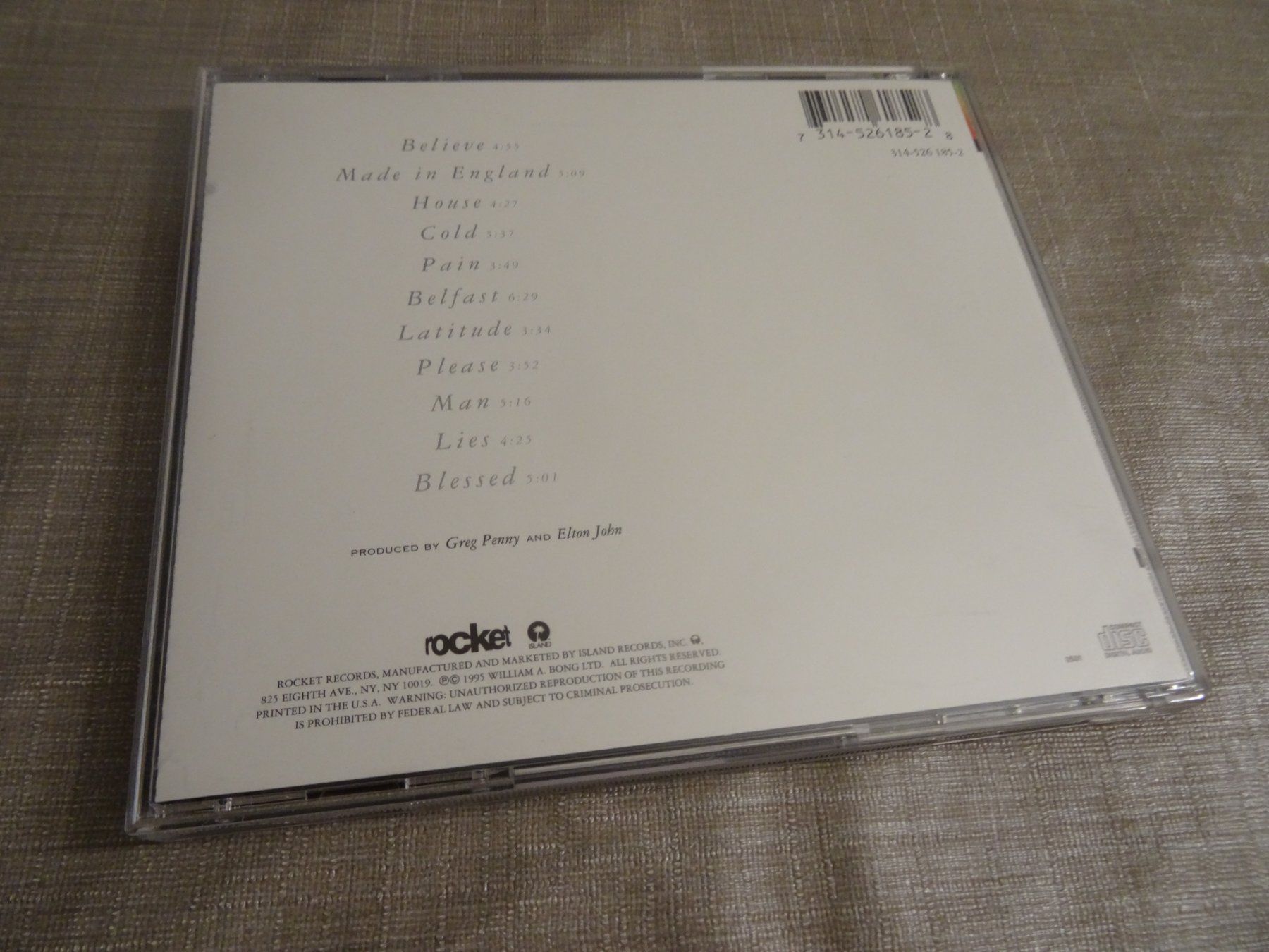 CD: CD Elton John - Made in England – Usato da Olten venduto da Disc-Ausverkauf 2