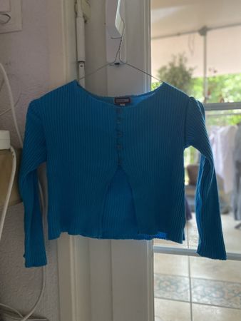 Gilet bleu turquoise fille No. 1 for Girls 6 ans