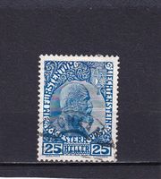Liechtenstein 1912 Fürst Johann II rechts oben Wappen