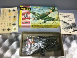 Faller Junkers Ju 87 Stuka, Modellbausatz 1:100, Vintage