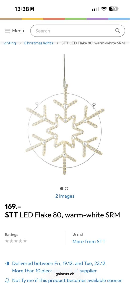 Lampen: STT LED Flake 80, warm-white SRM – Neu (gemäss Beschreibung) aus Buckten von Benjaminbuckten 3