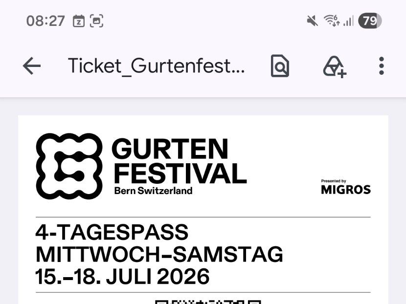 Billets: 4-Tagespass gegen 2-Tagespass MI/DO – Neuf avec emballage d'origine à Zürich par Joie888 1