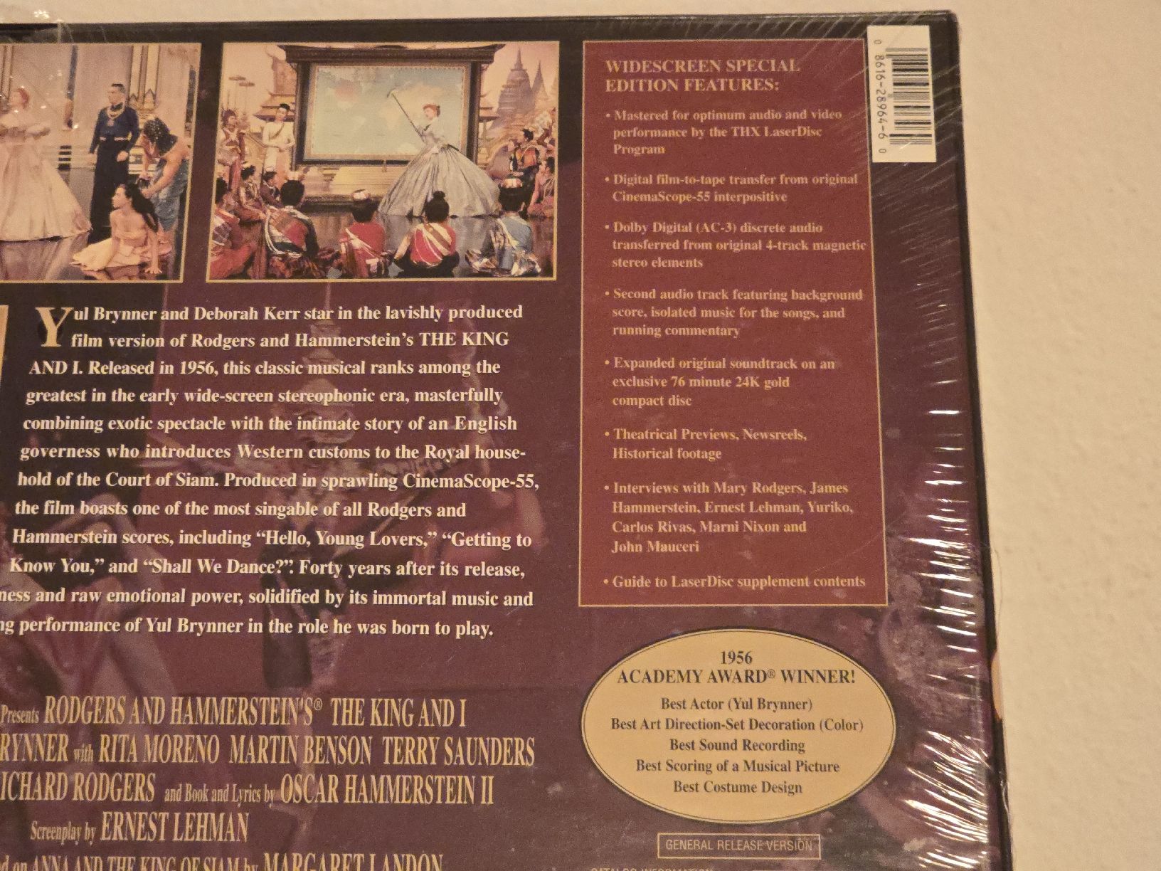 Tutti i DVDs: Laserdisc, "The King and I" , neu und original eingepackt – Nuovo e nell'imballaggio originale da Rümlang venduto da Dxmichael 4