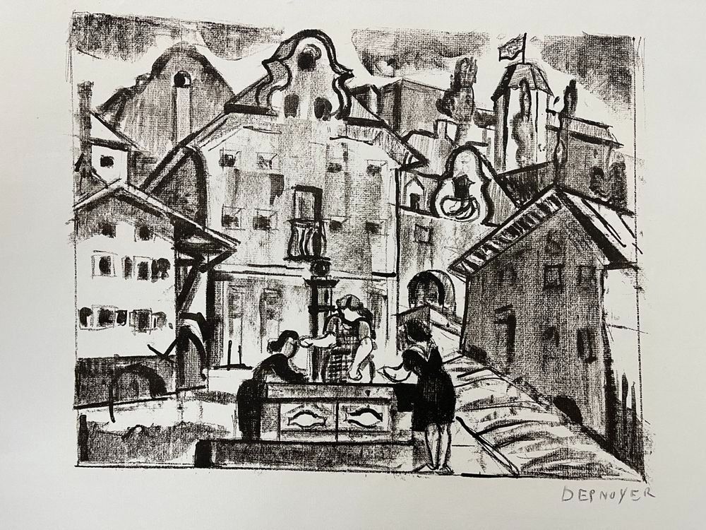 Grafica & Litografie: FRANCOIS DESNOYER LITHOGRAPHIE SIGNIERT – Usato da Gersau venduto da grafik-kunst