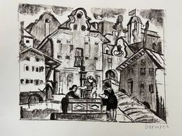 FRANCOIS DESNOYER LITHOGRAPHIE SIGNIERT