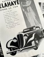 Delahaye Cars - 3 Alte Werbungen / Publicités 1930/33