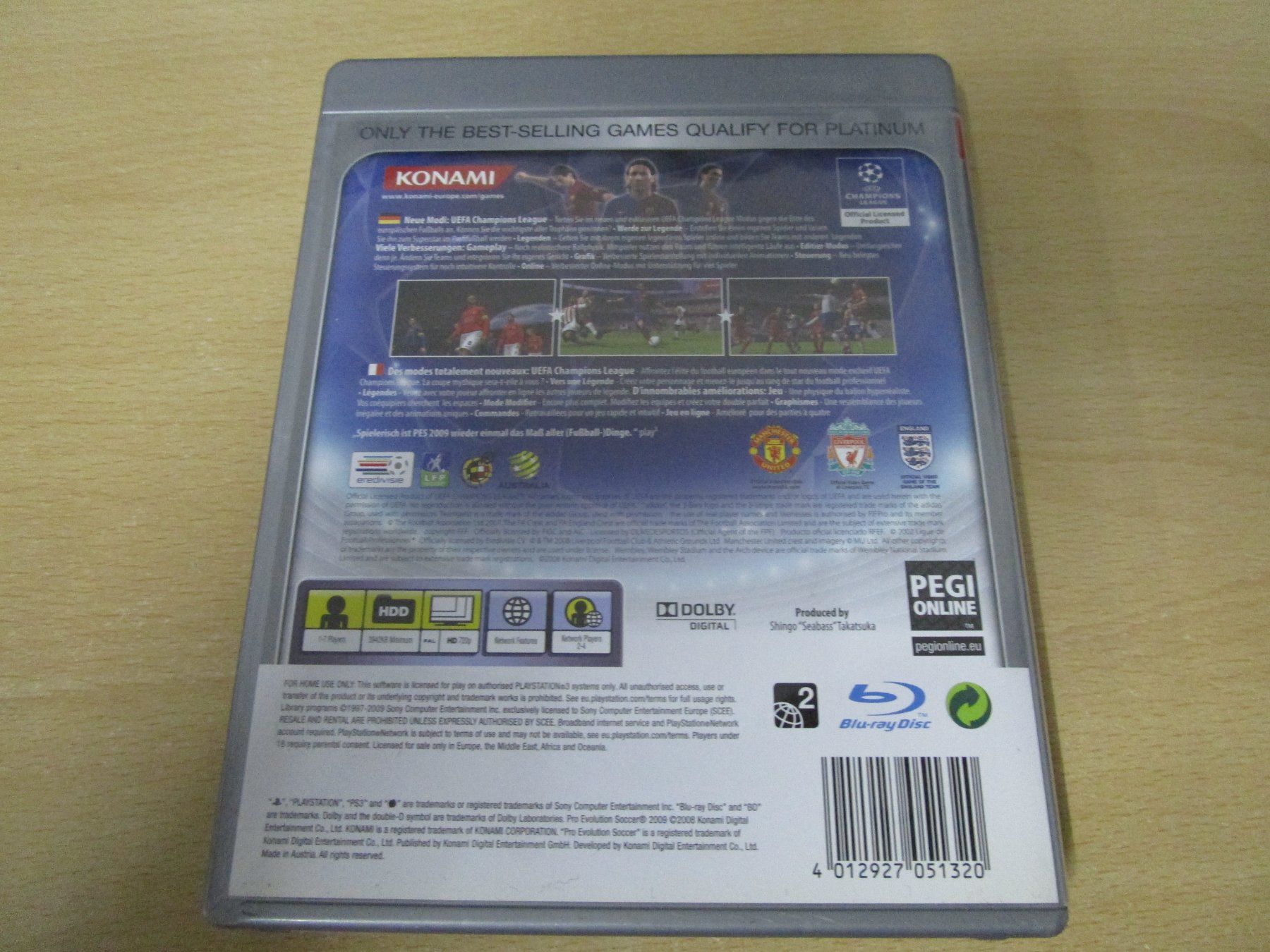 Sony Giochi: PES 2009 Pro Evolution Scocer Playstation 3 PS3 – Usato da Goldau venduto da agestuffer 1