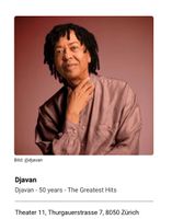 2x Tickets 🇧🇷 Djavan 🎵 in Zürich - Parkett Mitte Reihe 20