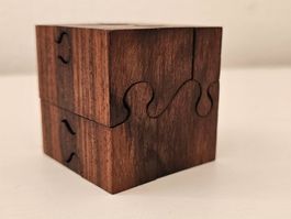 Dänisch 3-D Puzzle Palisander Würfel Lis og Kjell Drewsen