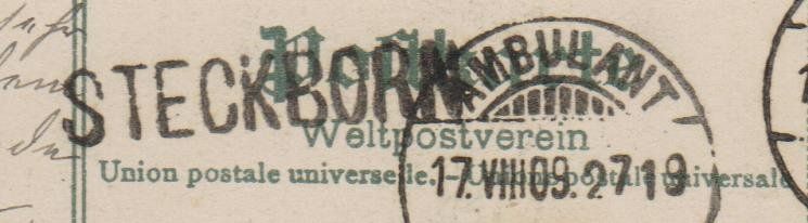 Cartoline postali: Steckborn   :   alte Ansichtskarte und Stabstempel 1909 – Usato da Vitznau venduto da Ropaku 2